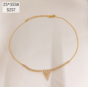CHOKER CON TRIANGULO HACIA ABAJO CIRCONIAS