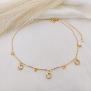 CHOKER DIJES CLAVOS EN ARO Y CZ