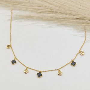 CHOKER CADENA DIJES FLORES