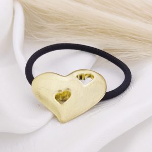 LIGA CABELLO CORAZON MATE DOS CORAZONES CALADOS