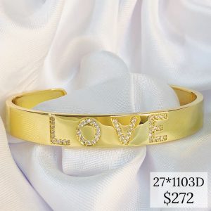 PULSERA LOVE GRABADO CZ