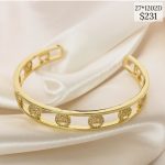 PULSERA CARITA FELIZ CZ EN 2 BARRAS