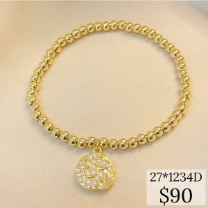 PULSERA BOLA  CARITA CON MANO