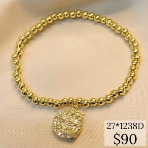 PULSERA BOLA CARITA LISA