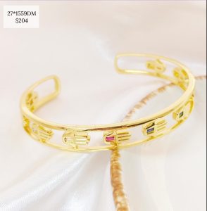 PULSERA DOS RIELES DIJES COLORES  MANOS