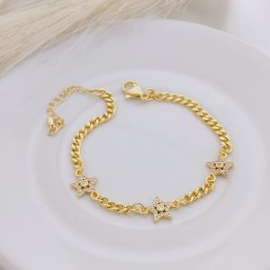 PULSERA CADENA  MULTI  DIJES ESTRELLA