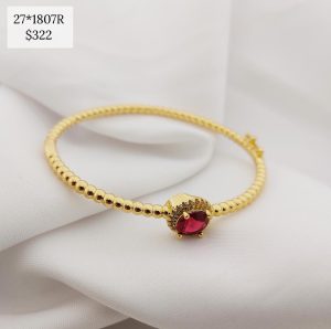 ARO BOLITAS CON CIRCONIA REDONDA