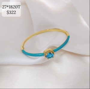 PULSERA CZ CIRCULO RODEADO MINI CZ PULSO COLOR