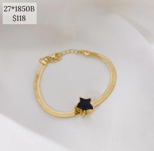 PULSO CADENA PLANCHADA CON ESTRELLA CZ