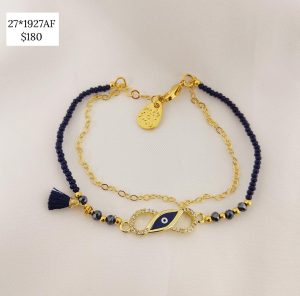 PULSO CHAQUIRA DIJE INFINITO OJO COLOR