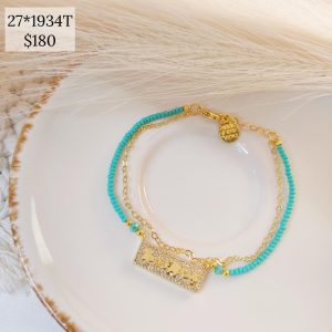 PULSO CHAQUIRA BARRA BRILLOS  SIMBOLOS