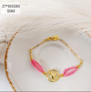 PULSO CHAQUIRA DISCO CORAZON Y BRILLOS