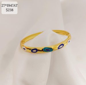 ARO RIGIDO CON OVALOS DE COLORES ENCONTRADOS