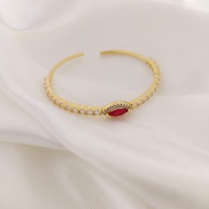 ARO RIGIDO CZ CON SEMILLA CIRCONIA COLOR