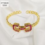 PULSO RIGIDO CAD PLANCHADA CENTRO  "C" ENCONTRADAS COLOR CZ