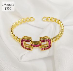 PULSO RIGIDO CAD PLANCHADA CENTRO  "C" ENCONTRADAS COLOR CZ