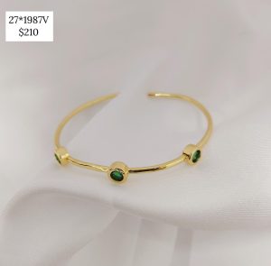 ARO LISO SENCILLO CON CZ COLORES REDONDAS