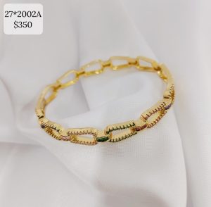 BRAZALETE LENGUAS CZ COLORES