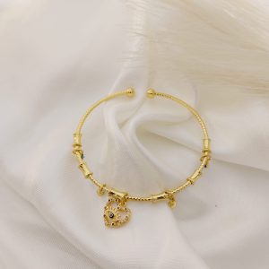 PULSO RIGIDO DE CORAZON CON OJITOS