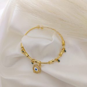 PULSO RIGIDO CON DIJE DE OJITO EN CIRCULO