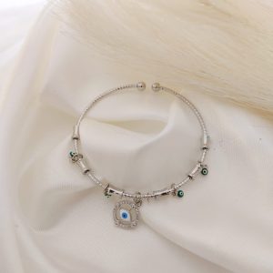 PULSO RIGIDO CON DIJE DE OJITO EN CIRCULO