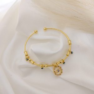 PULSO RIGIDO CON DIJE CIRCULAR ZIRCONIA