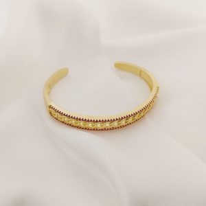 PULSO RIGIDO CON CADENA AL CENTRO Y ZIRCONIA