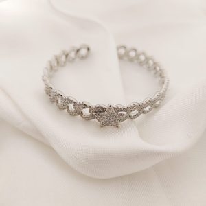PULSO CAD PLANCHADA CON ESTRELLA PAVE