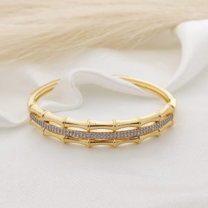 PULSO LINEA PAVE RIELES LATRALES BAMBU