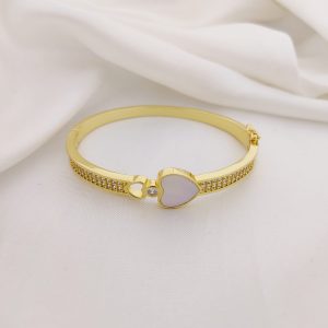 PULSO RIGIDO PAVE CON CORAZON MP CENTRO