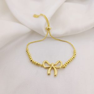 PULSO AJUSTABLE BOLITAS DIJE MO?O LISTON