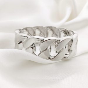 BRAZALETE PERNO EN FORMA DE CADENA PLANCHADA