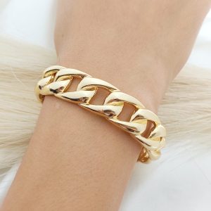 BRAZALETE ENGRANES CADENA PLANCHADA