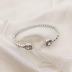 PULSO RIGIDO ESLABONES  TERMINACION CIRCULAR CON ZIRCONIA