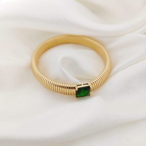 BRAZALETE RAYAS 10 MM CON CIRCONIA COLOR