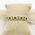 PULSO CUADRADO CON PERLAS ELASTICO