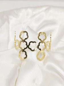 BRAZALETE ANTE FLOR CALADAS