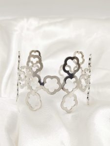 BRAZALETE ANTE FLOR CALADAS