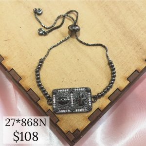 PULSERA BOLITA PLACA OJO Y MANO