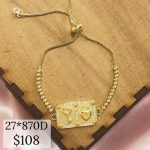 PULSERA BOLITA PLACA CORAZ?N Y LLAVE