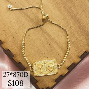 PULSERA BOLITA PLACA CORAZ?N Y LLAVE