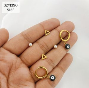 SET BROQUER PERLA Y ARRACADA OJO