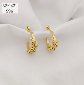 ARRACADA ZIGZAG CON BOLA