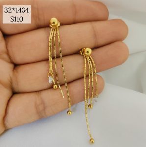 ARETE CON CADENA COLGANDO