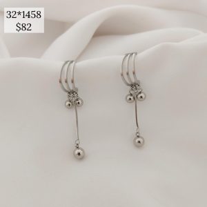 ARETE MEDIO CIRCULO TRIPLE CON BOLA COLGANDO