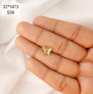 ARETE  MARIPOSA CZ ROSA