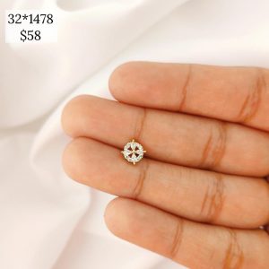 ARETE CIRCULO CON FLOR