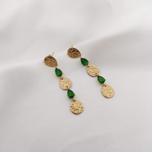 ARETE DE GOTA CON ZIRCONIA ENTRE SI