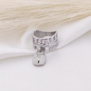 ANILLO LINEA CAD PLANCHADA Y LINEA TIFF CON CANDADO