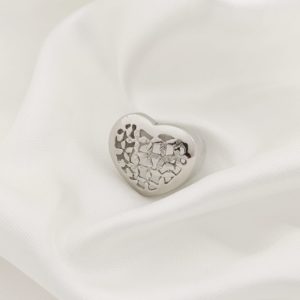 ANILLO CORAZON CALADO